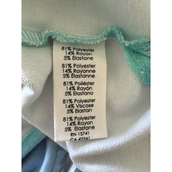 PJ Salvage NWT $78 Loungewear Dress, Blue Palm Trees Women's Size 1X - Picture 9 of 10